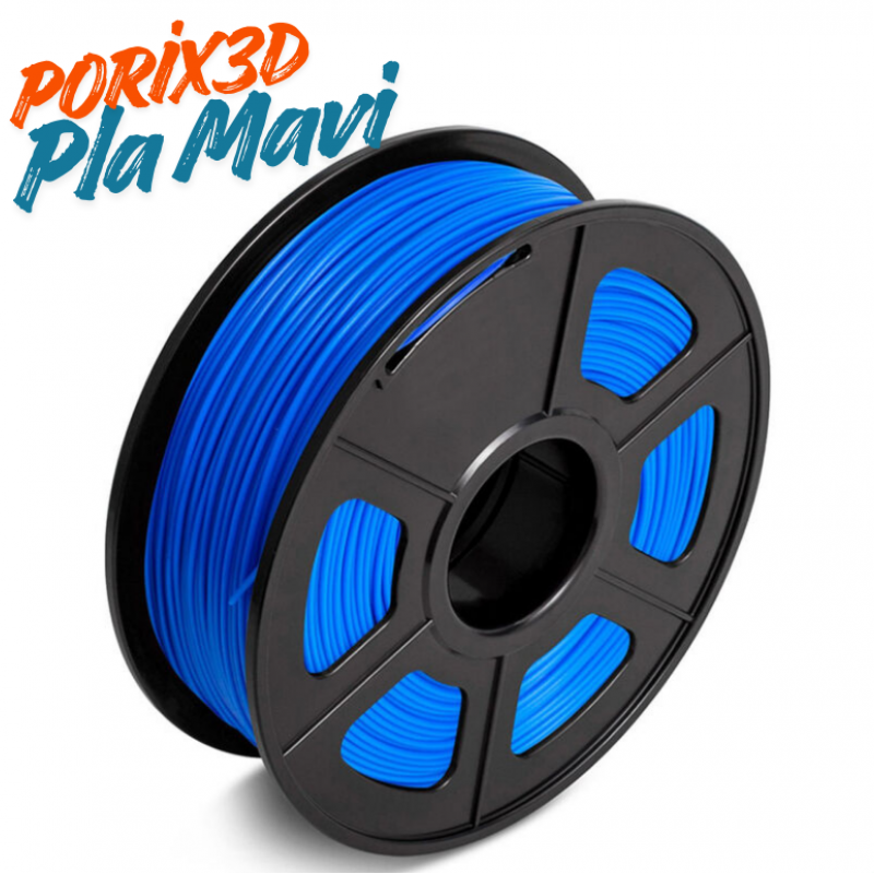 Porix 3D PLA Filament Mavi 1.75mm 500gr- Pürüzsüz Yüzey ve Canlı Renk