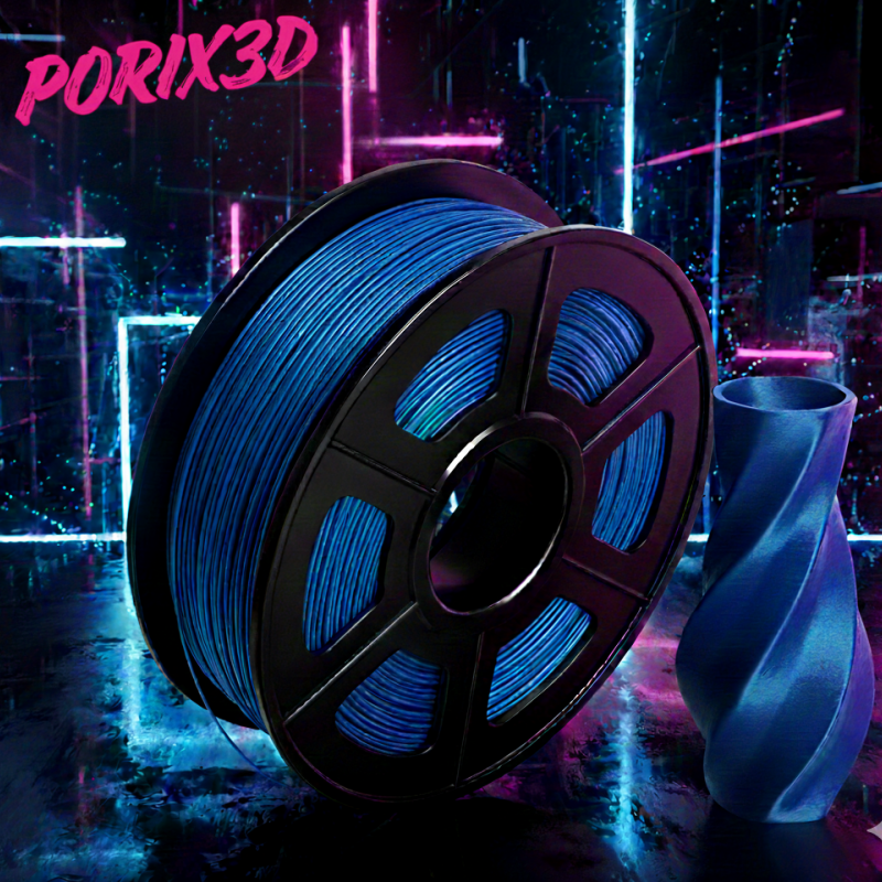 Porix 3D PLA Filament Mavi 1.75mm 1Kg- Pürüzsüz Yüzey ve Canlı Renk
